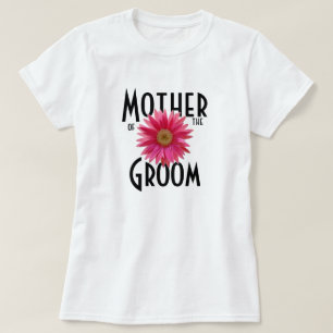 Camiseta Casamento cor-de-rosa da margarida do Gerbera