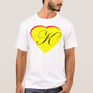 Camiseta Casamento Coração Vermelho Amarelo K Convite MUSEU