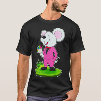 Camiseta Casamento da Flor do Mouse Groom