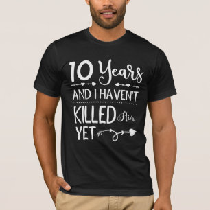 Camiseta Casamento de 10 anos de casamento