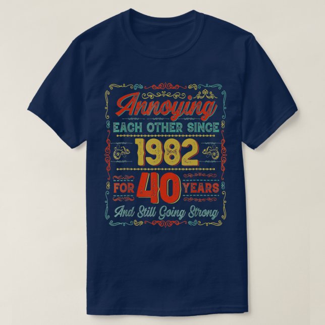 Camiseta Casamento de 40 anos de Marri (Frente do Design)