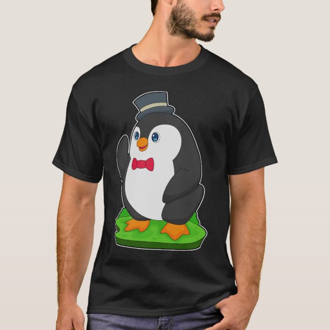 Camiseta Casamento de Arco de Penguin Groom (Frente)