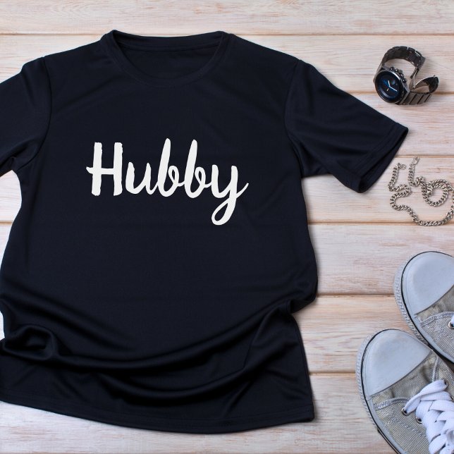 Camiseta Casamento de Casal Hubby (Criador carregado)