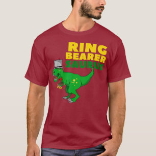 Camiseta Casamento De Casamento De Ringbearer Ring T Re Din