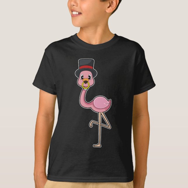 Camiseta Casamento de Casamento Flamingo Groom (Frente)
