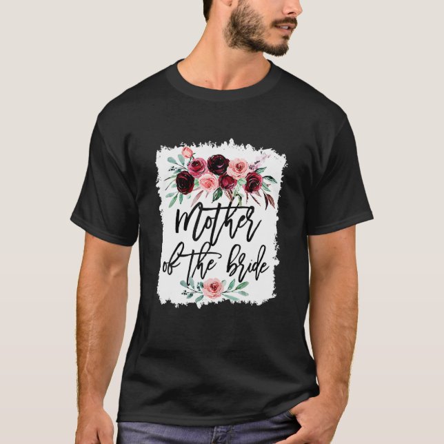 Camiseta Casamento De chá de panela Para A Noiva Mãe Da Mãe (Frente)