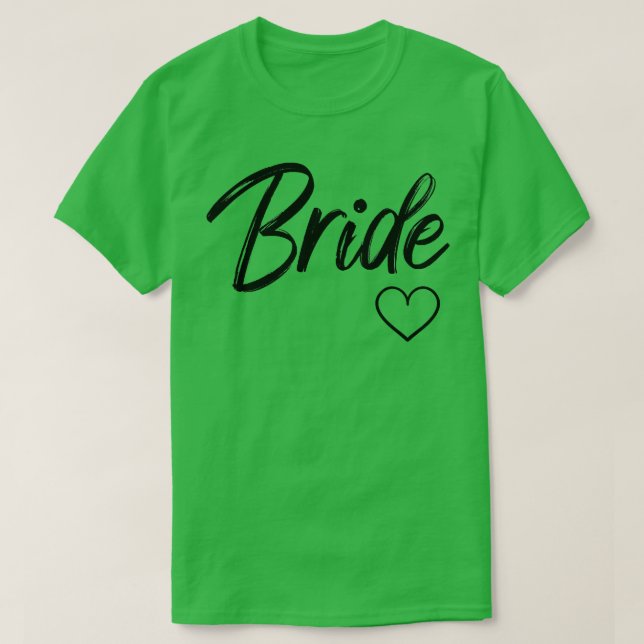 Camiseta Casamento de Coração de Noiva Branca, Lua de mel B (Frente do Design)