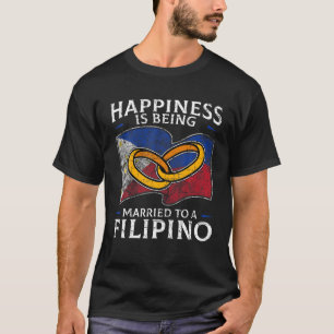 Camiseta Casamento de cultura do patrimônio filipino Casam
