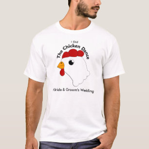 Camiseta Casamento de dança de frango com graça personaliza