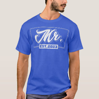 Camiseta Casamento de decoração do Sr. Sra.