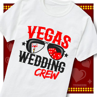 Camiseta Casamento de Destino Equipe de Las Vegas Festa de