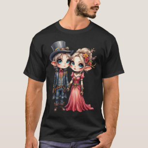 Camiseta Casamento de Elfo Steampunk Caprichoso
