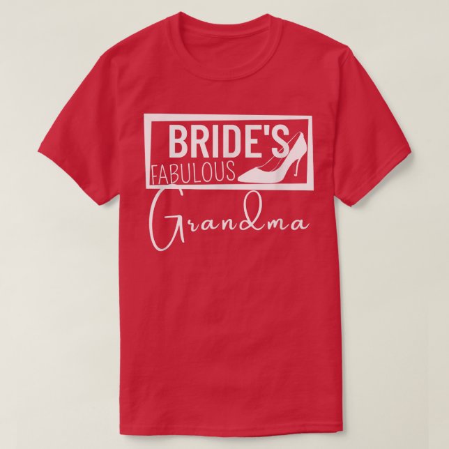 Camiseta Casamento de família, noiva Fabulosa vovó 490 (Frente do Design)