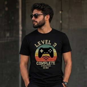 Camiseta Casamento de Jogador Completo Nível 2 Retro