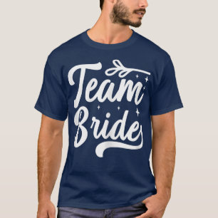 Camiseta Casamento De Noiva Da Equipe De Mulheres E Bachelo