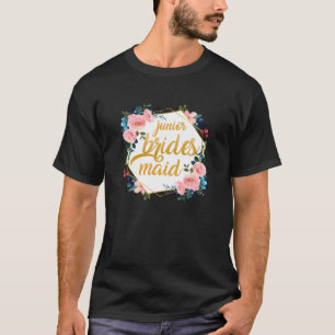 Camiseta Casamento de Noivado de Solteiro Floral Engraçado 