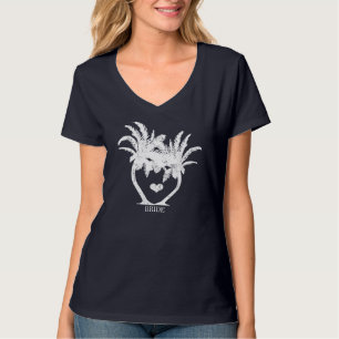 Camiseta Casamento de Palm Tree Beach