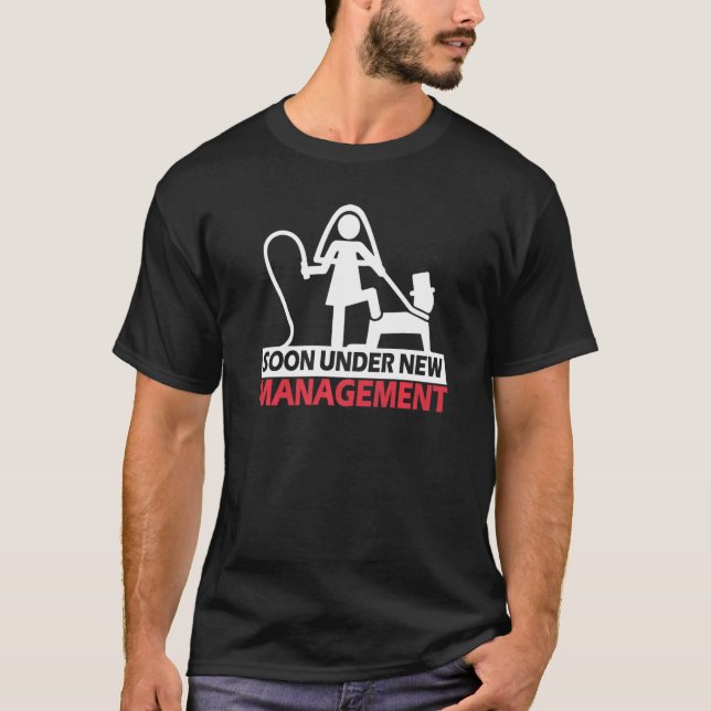 Camiseta Casamento De Solteiro Sob Nova Gestão (Frente)