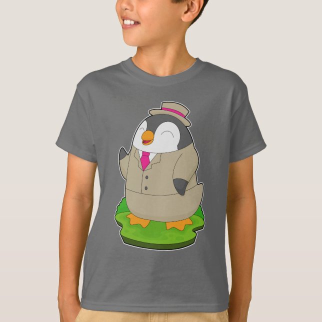 Camiseta Casamento de Terno de Pinguim (Frente)