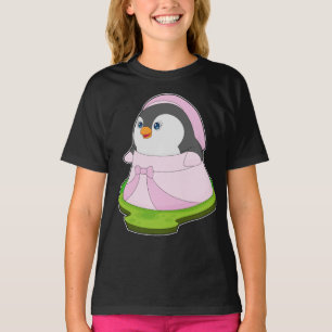 Camiseta Casamento de Vestido da Noiva Penguin