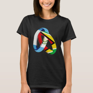 Camiseta Casamento do Casamento do Anel Crescente na Guatem
