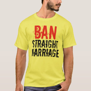Camiseta Casamento do hetero da proibição