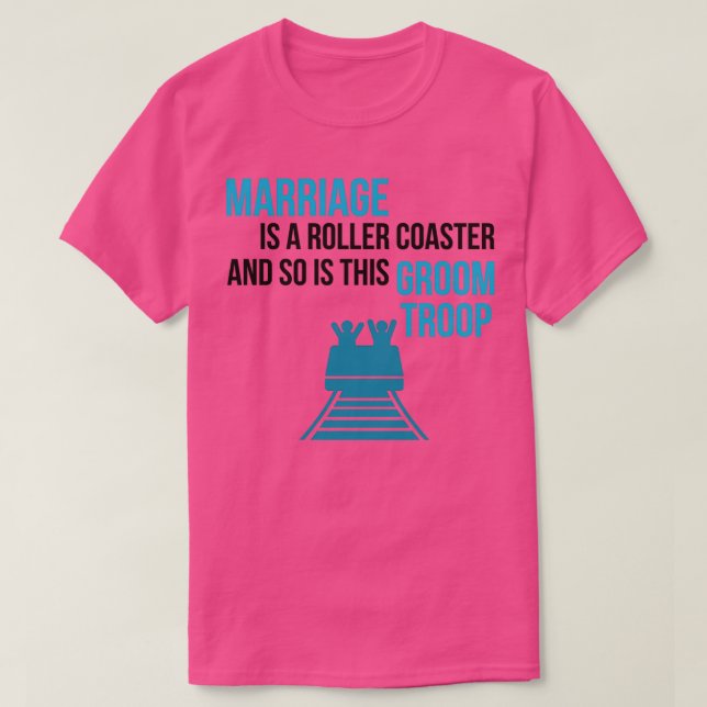 Camiseta Casamento é um grupo de porta copos rolante (Frente do Design)