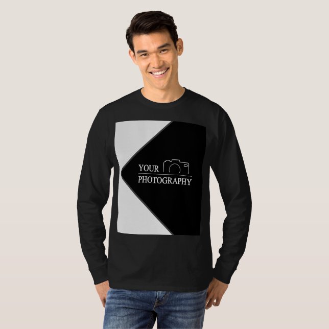 Camiseta Casamento Elegante Adicionar Fotografia Personaliz (Frente Completa)