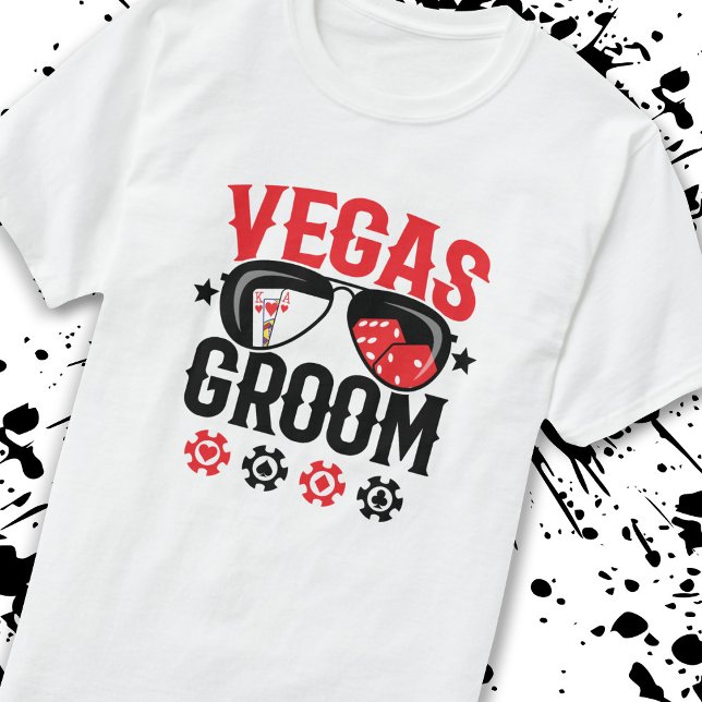 Camiseta Casamento em Vegas - Noivo - Grupo da Despedida de (Criador carregado)