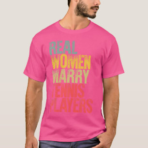 Camiseta Casamento Engraçado Mulheres Reais Casado Jogadore