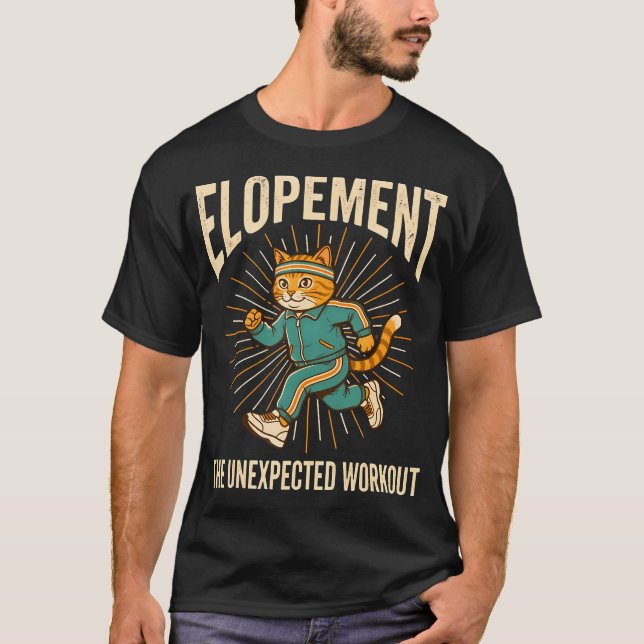 Camiseta Casamento Fuga O Treino Inesperado Engraçado Autis (Frente)