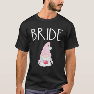 Camiseta Casamento Gnome Bride Festa de Chá de panela Envol