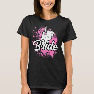 Camiseta Casamento Honeymoon Bachelorette Fiancée Wife Brid