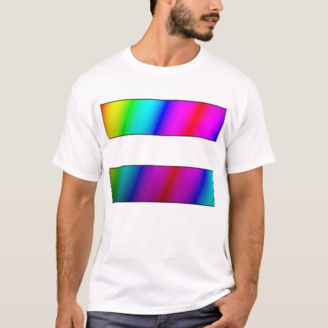 Camiseta Casamento igual do arco-íris - período igual (Frente)
