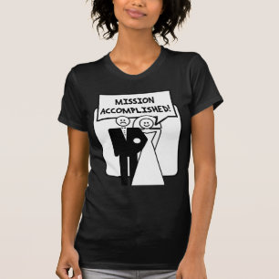Camiseta casamento "Missão Cumprida"
