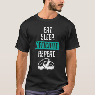 Camiseta Casamento Oficiente Coma Repetir Mim Ordenado Pela