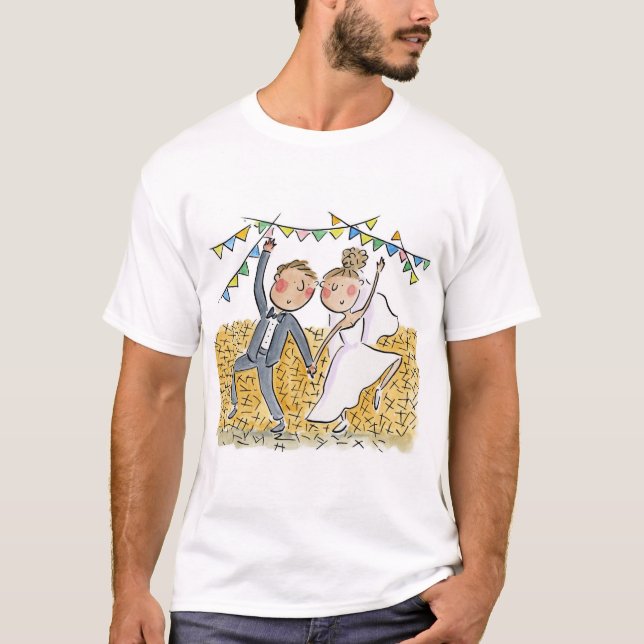 Camiseta Casamento por País (Frente)