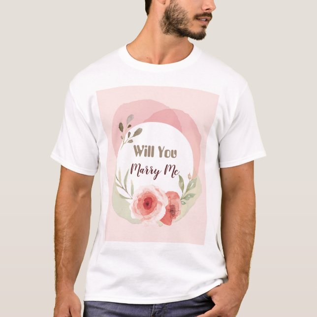 Camiseta Casamento Proposta Branco, Escolha (Frente)