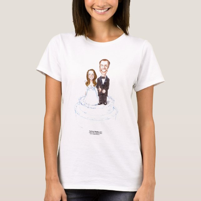 Camiseta Casamento Real Catherine & William Presentes Camis (Frente)