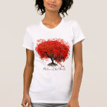 Camiseta Casamento Romântico de Árvores de Folha Vermelha<br><div class="desc">Mãe do Bride Red Heart Tree Whimsical Tree T-shirts samack de Zazzle Brown Tree Bright Aqua Blue Font Convite de Casamento- se você quiser RSVP's, você precisará do 5 x 7 tamanho- Flor Tree Invitation e Matching Insert Cards Ver Mais Árvores Whimsical por Sandra- Brown Tree Bright Aqua Blue Invitation...</div>