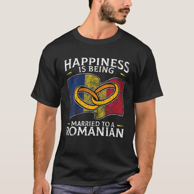 Camiseta Casamento Romeno De Raízes Romenas (Frente)