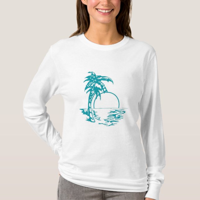 Camiseta Casamento Tropical Sunset (Frente)