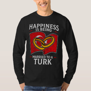 Camiseta Casamento Turco Raízes do Patrimônio Turco Bandeir