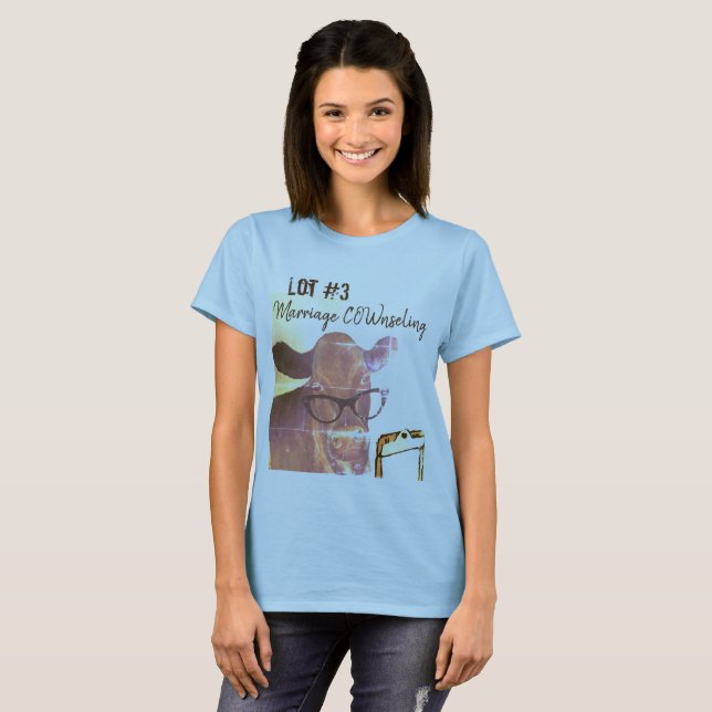 Camiseta Casamento "vaca " que nseling (Frente Completa)