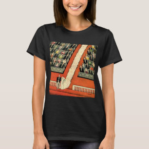 Camiseta Casamento Vintage, Noiva e Noivo Recém-Casados Art