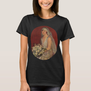 Camiseta Casamento Vintage, Retrato Nupcial da Noiva Vitori