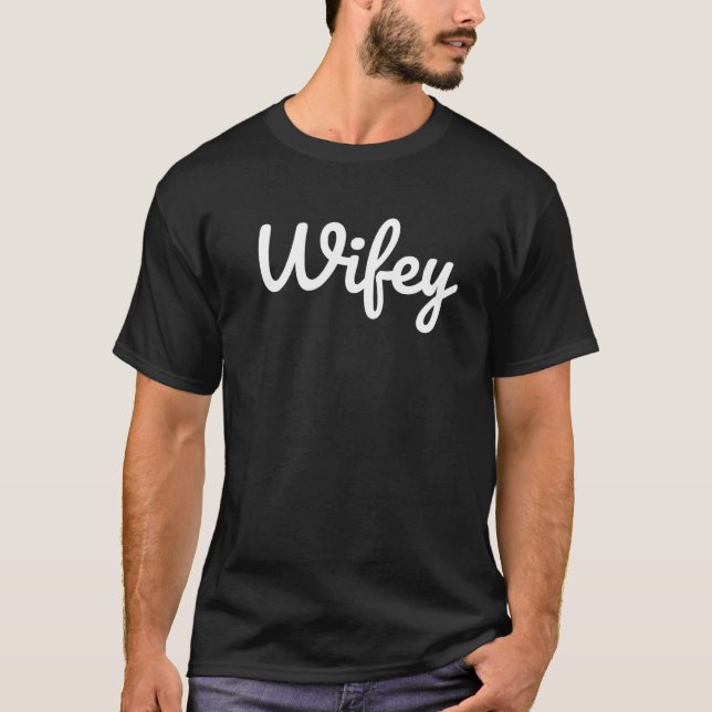 Camiseta Casamento Wifey Hubby Honeymoon (Frente)