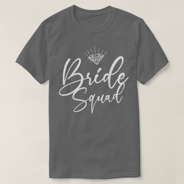 Camiseta Casamentos da Brigada de Noivas Bridesmaids (Frente do Design)