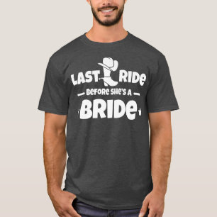Camiseta Casamentos Humorísticos do Campo Noivos Bacheloret