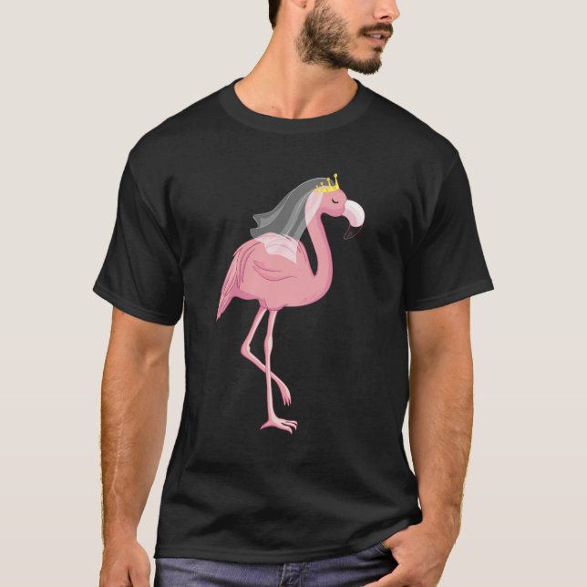Camiseta Casando Noiva E Noivo Animais Praia Pássaros (Frente)